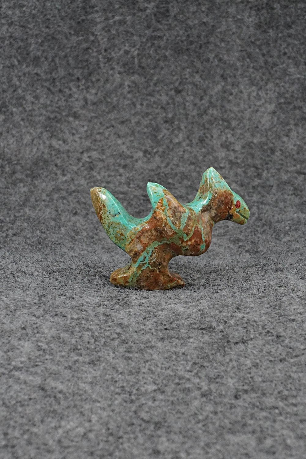 Road Runner Zuni Fetish Carving - Kenric Laiwakete