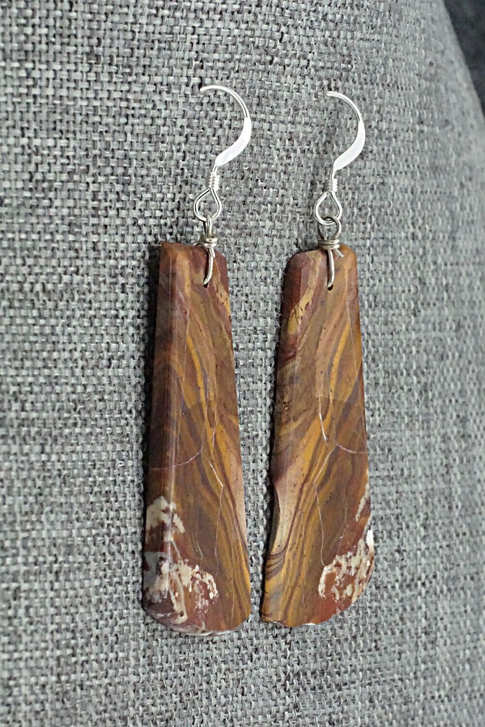 Wild Horse & Sterling Silver Earrings - Francis Garcia