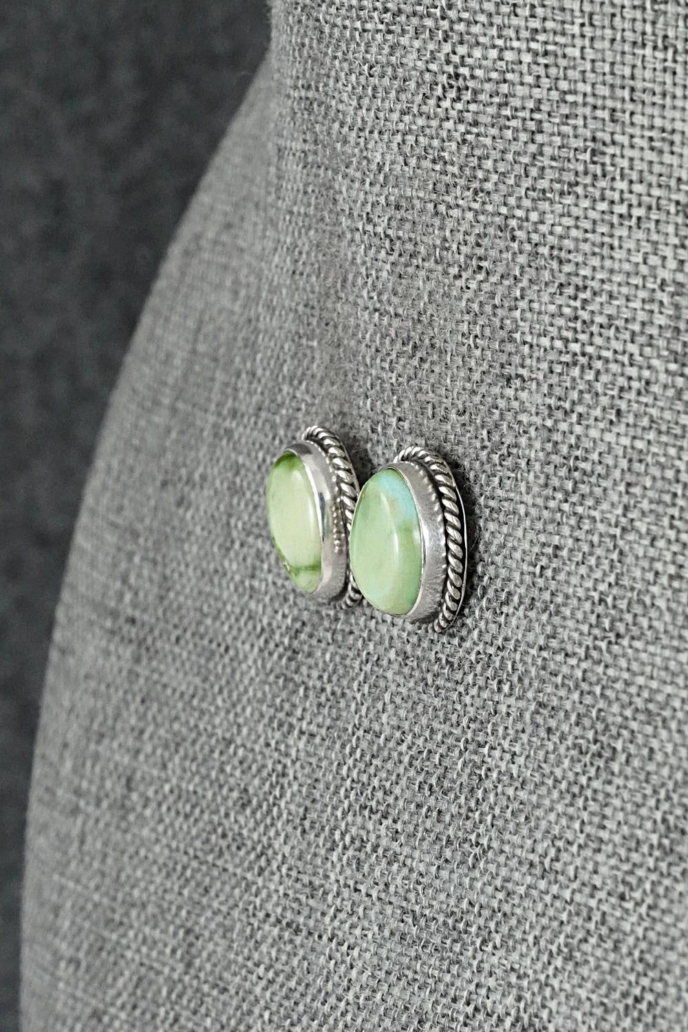 Turquoise & Sterling Silver Earrings - Rosemary Saunders