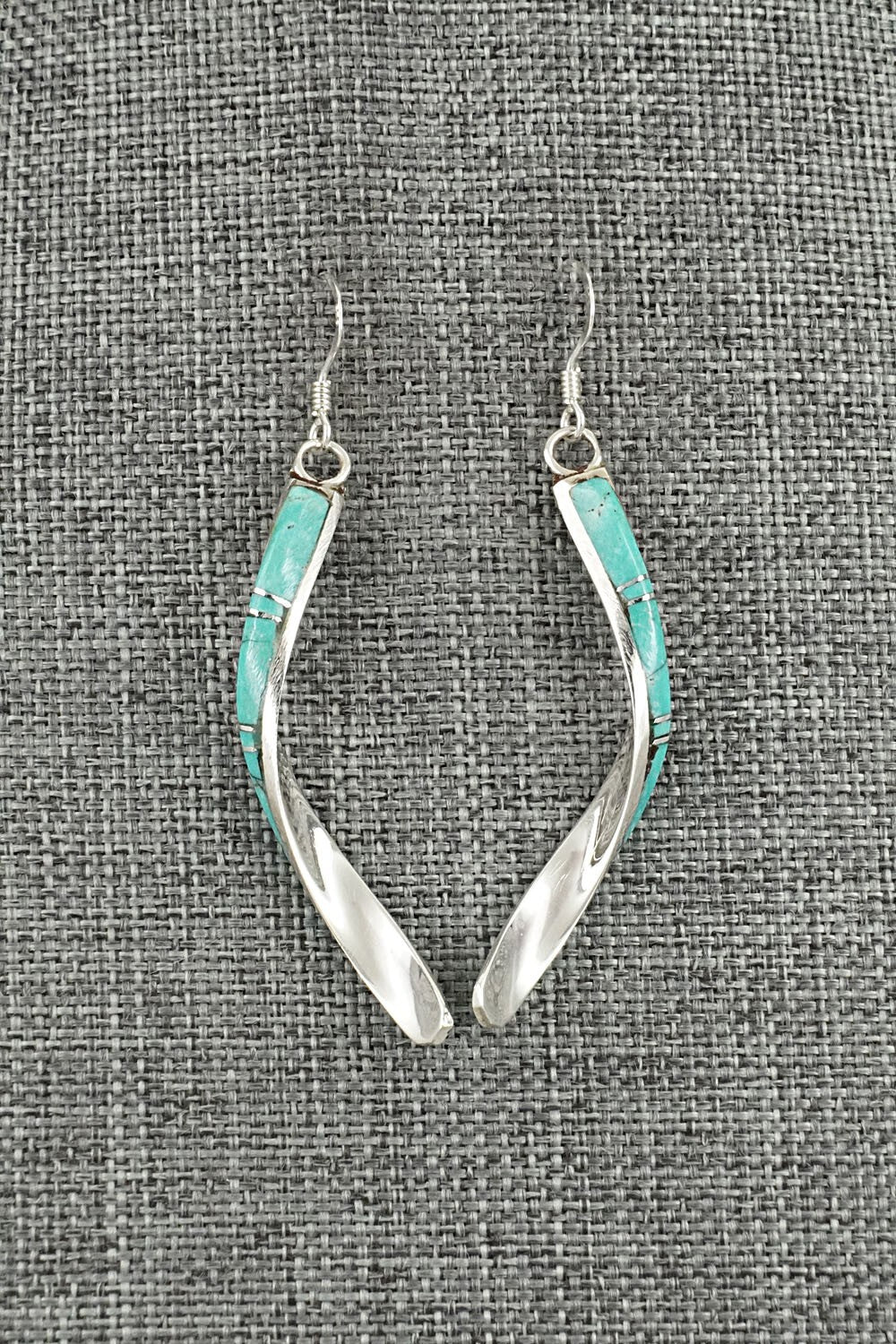 Turquoise & Sterling Silver Earrings - Terrance Panteah