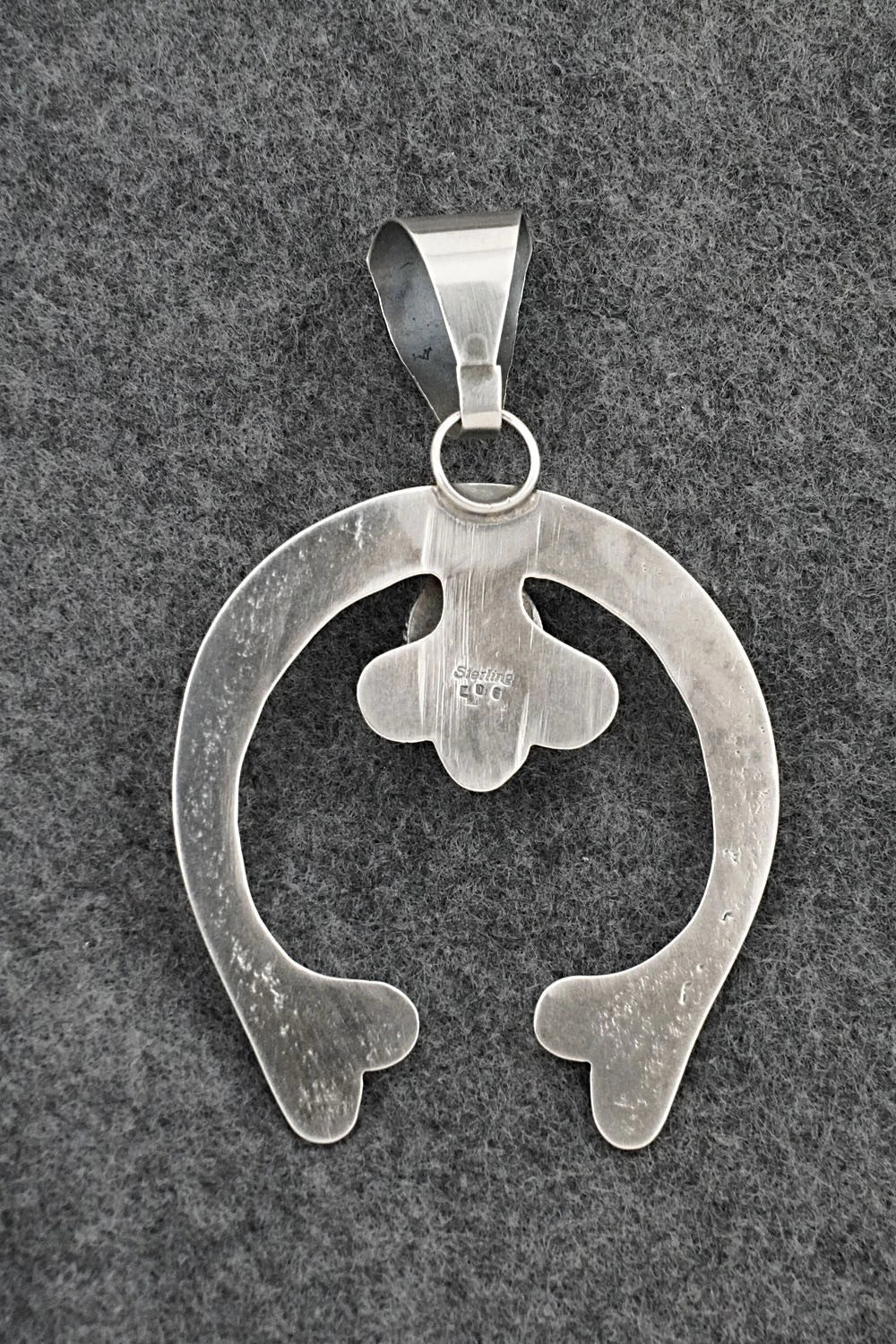 Turquoise & Sterling Silver Pendant - Eugene Gruber