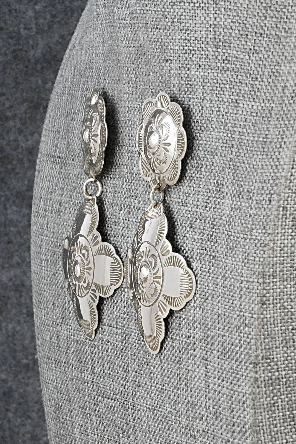 Sterling Silver Earrings - Bertha Begay