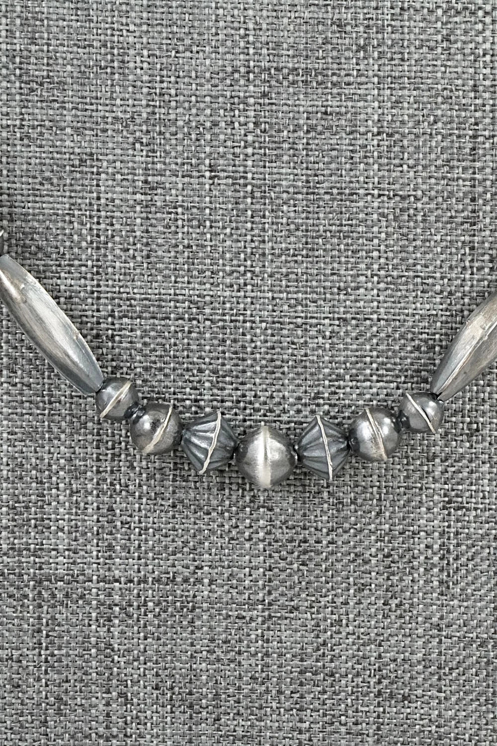 Sterling Silver Navajo Pearl Necklace 20" - Vintage