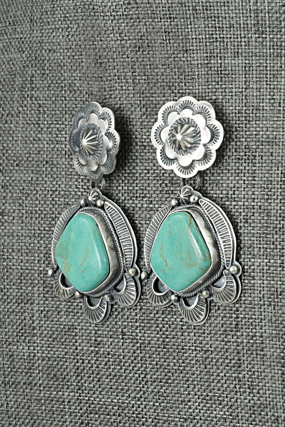 Turquoise & Sterling Silver Earrings - Randy Boyd