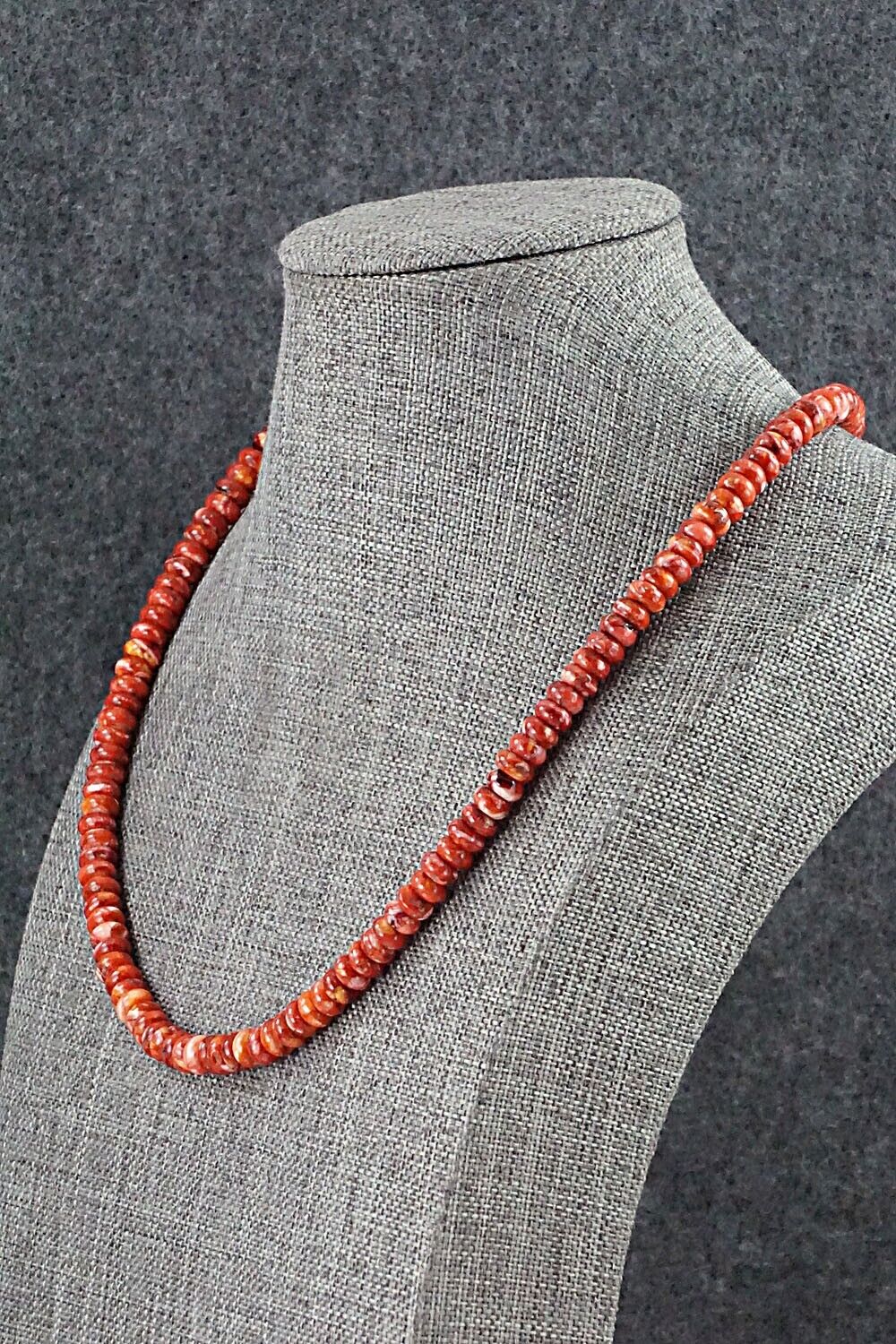 Spiny Oyster & Sterling Silver Necklace - Louise Joe