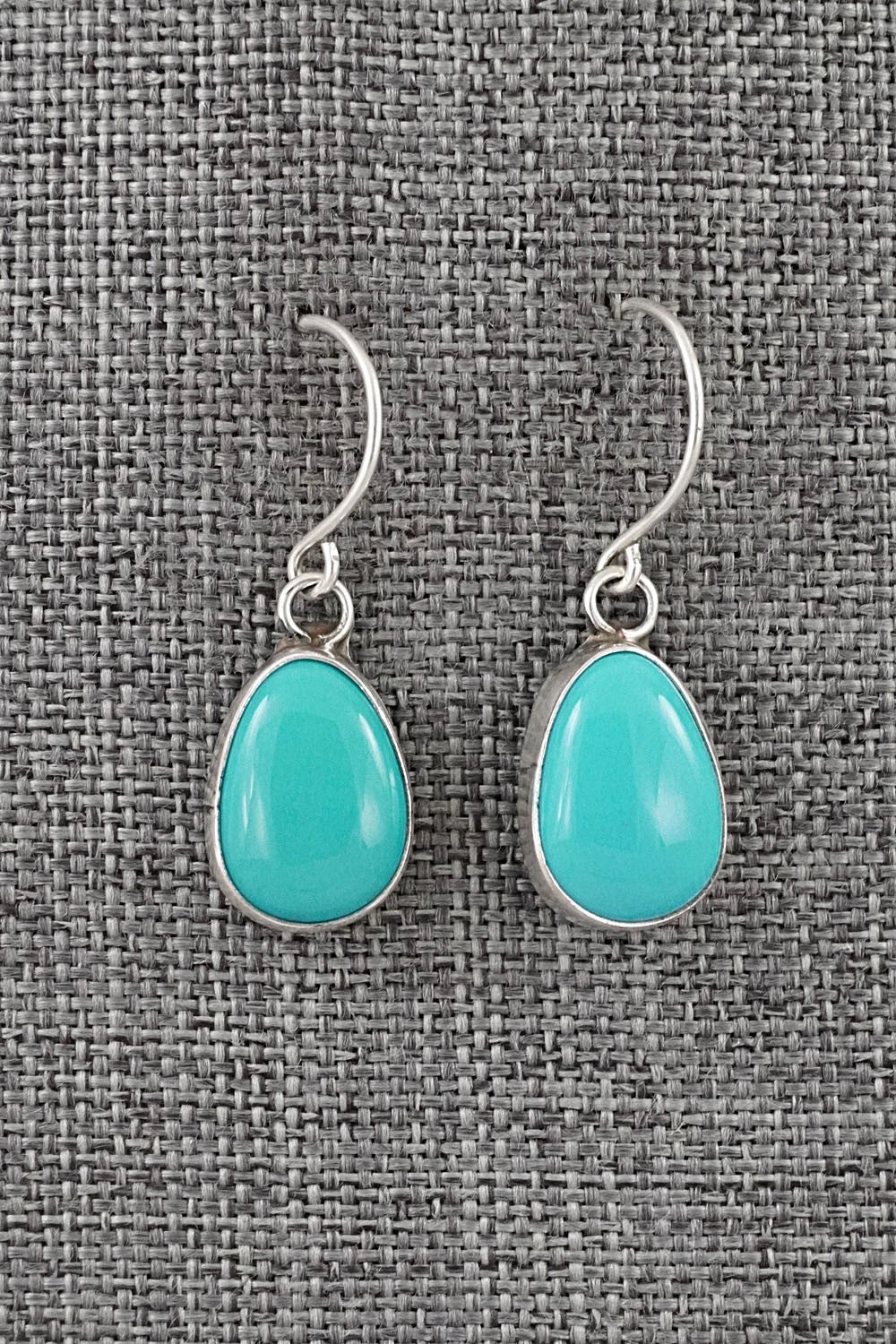 Turquoise & Sterling Silver Earrings - Rosemary Saunders