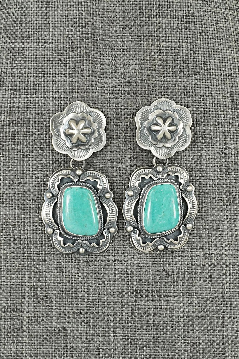 Turquoise & Sterling Silver Earrings - Randy Boyd