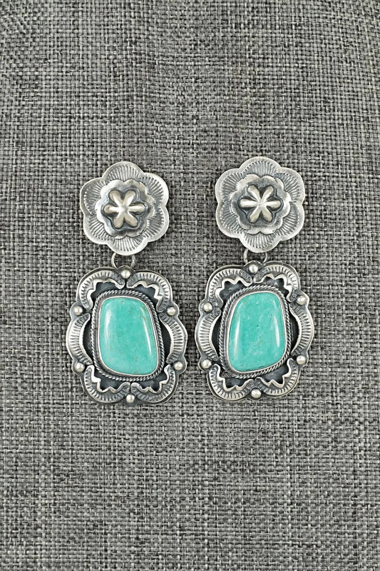 Turquoise & Sterling Silver Earrings - Randy Boyd