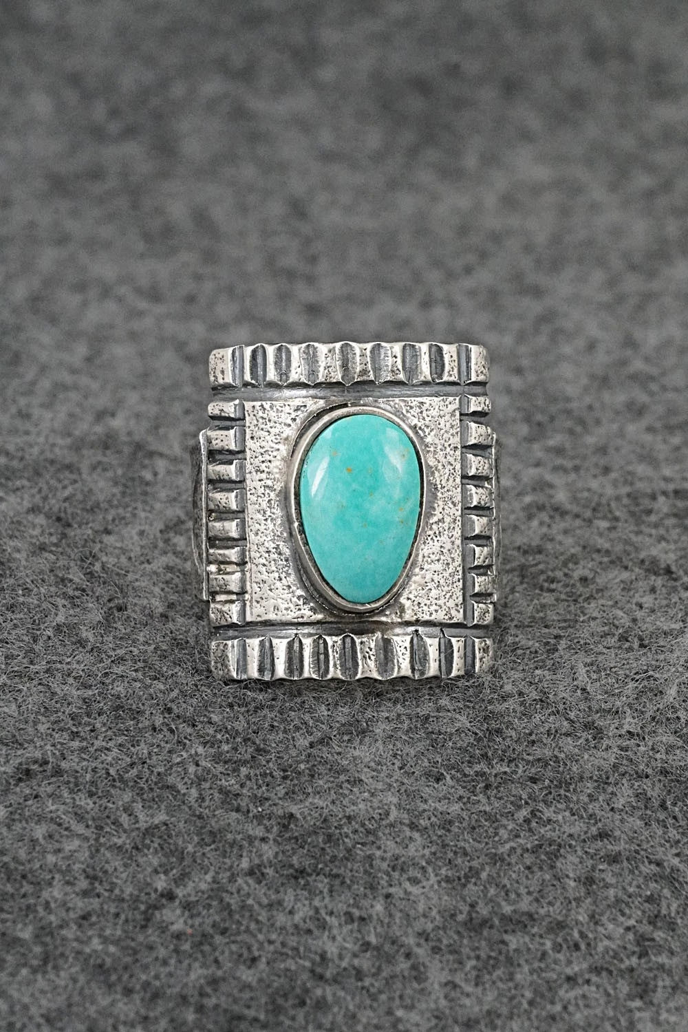 Turquoise & Sterling Silver Ring - Cody Noble - Size 12