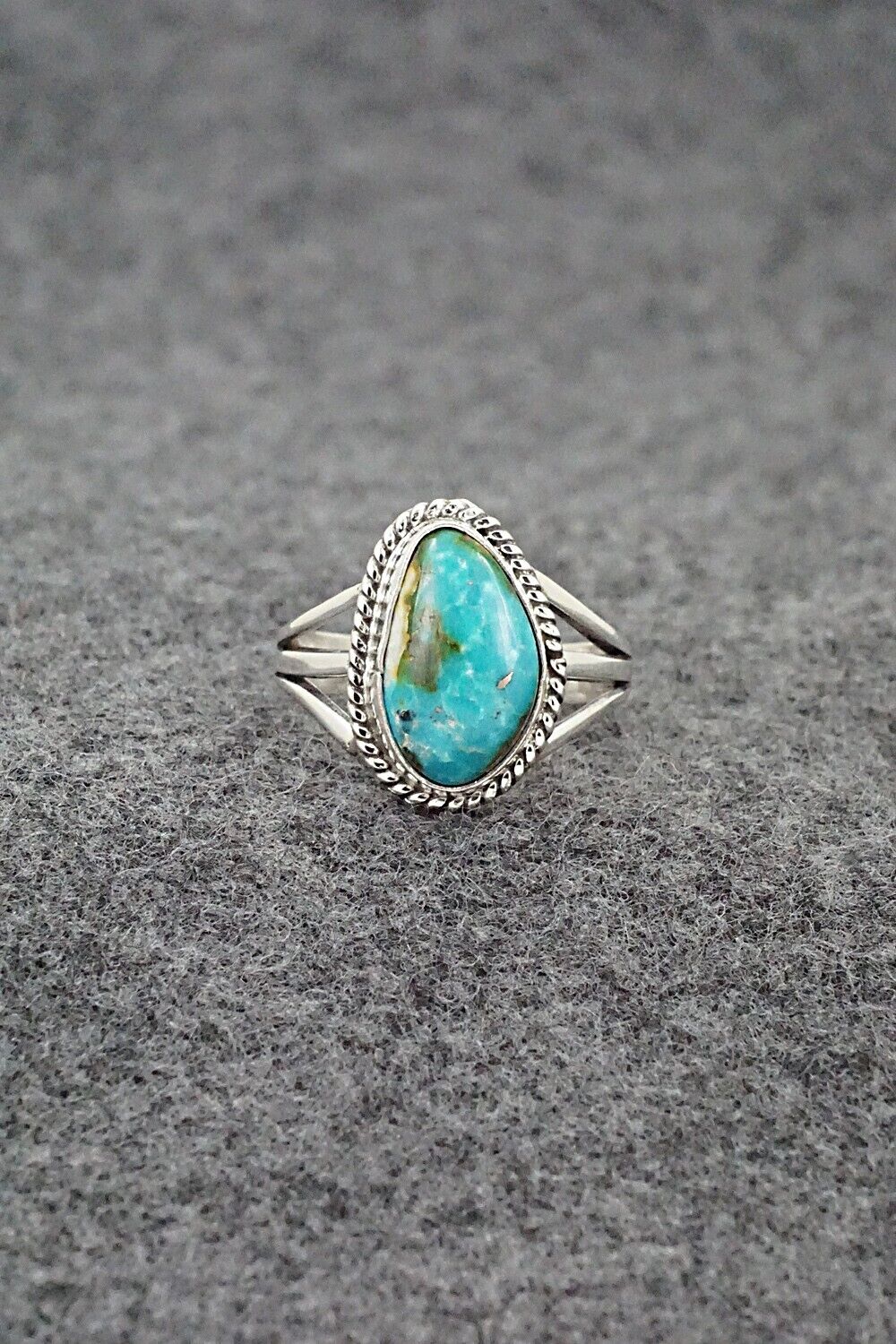 Turquoise & Sterling Silver Ring - Alice Rose Saunders - Size 6.5