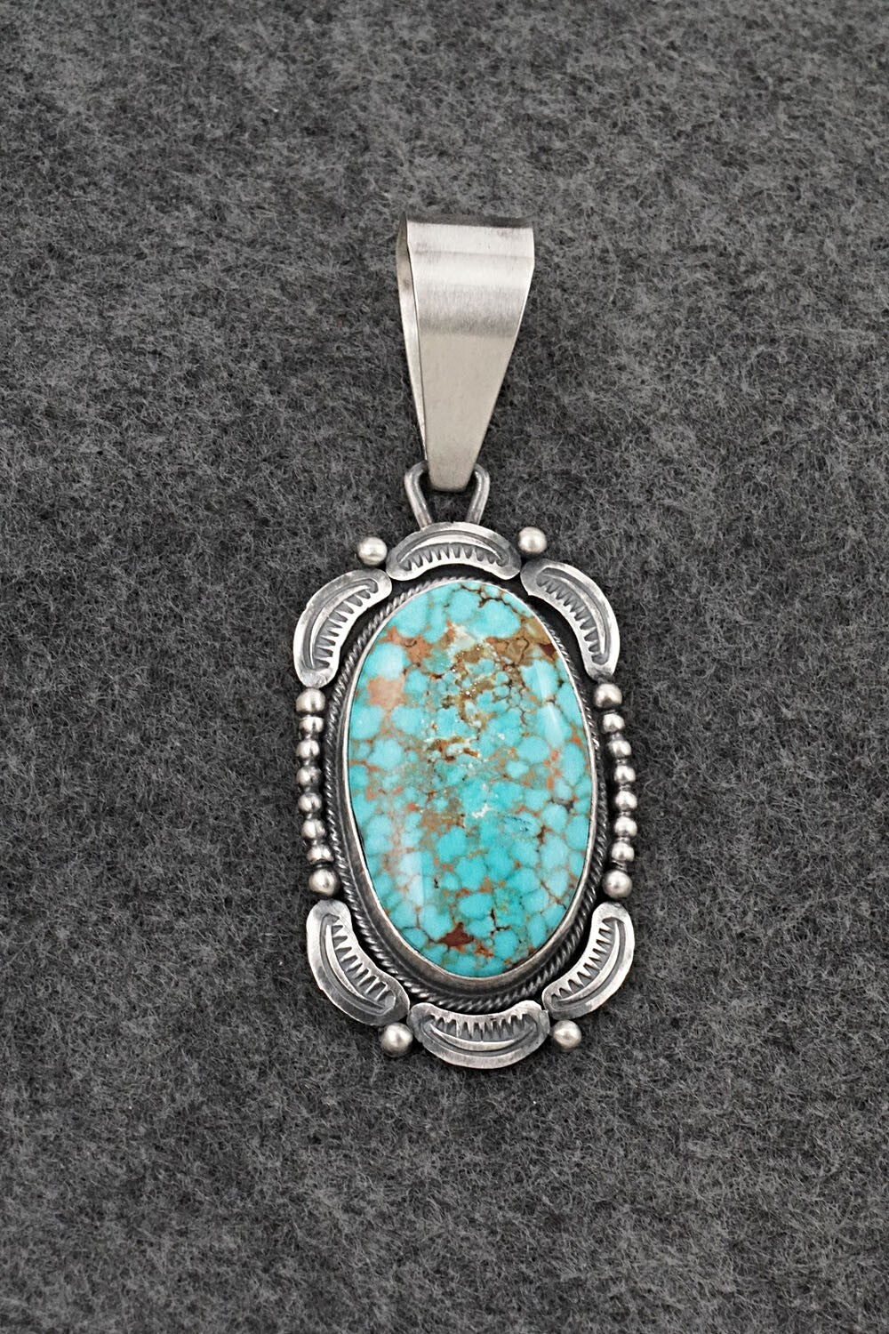 Turquoise & Sterling Silver Pendant - Daniel Benally