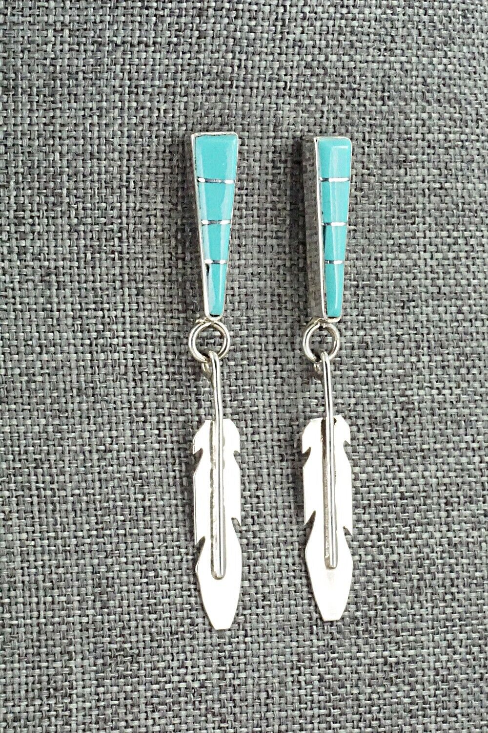 Turquoise & Sterling Silver Earrings - Terrance Panteah & Tammy Johnson