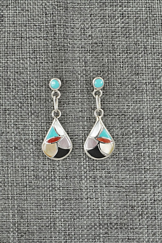 Multi-Stone & Sterling Silver Earrings - Orena Leekya