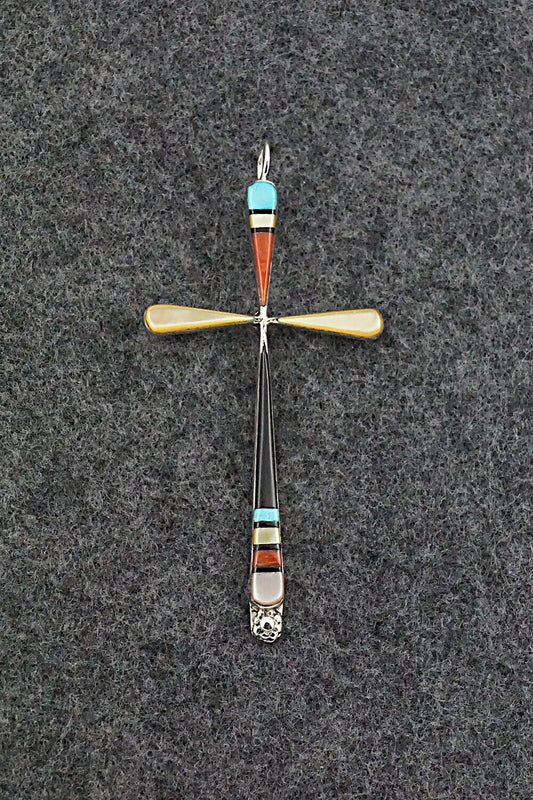 Multi-Stone & Sterling Silver Pendant - Sylvester Noche