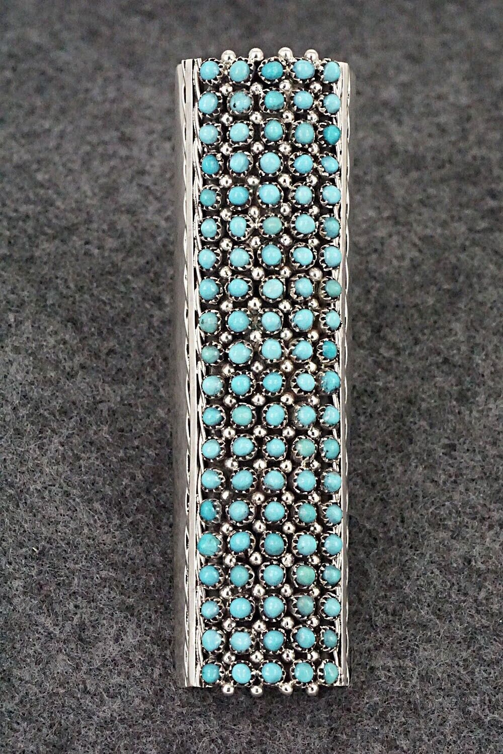 Turquoise & Sterling Silver Ring - Stephen Haloo - Size 9