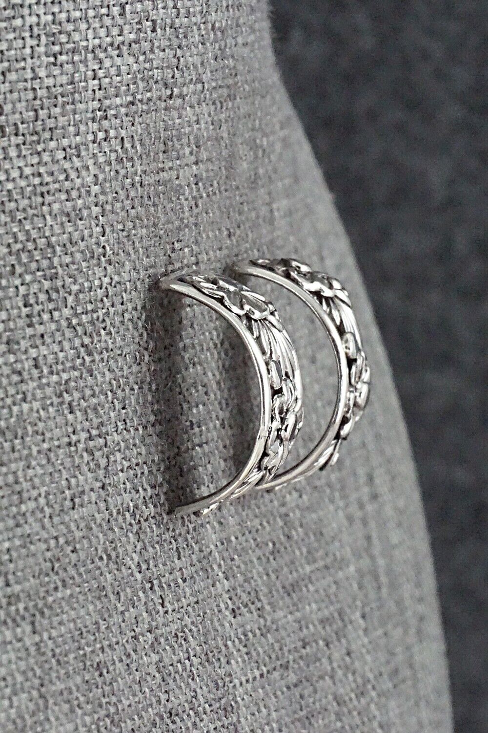 Sterling Silver Hoop Earrings - Tom Dinetso