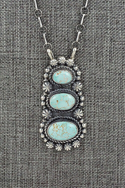 Turquoise & Sterling Silver Necklace - Jeff James