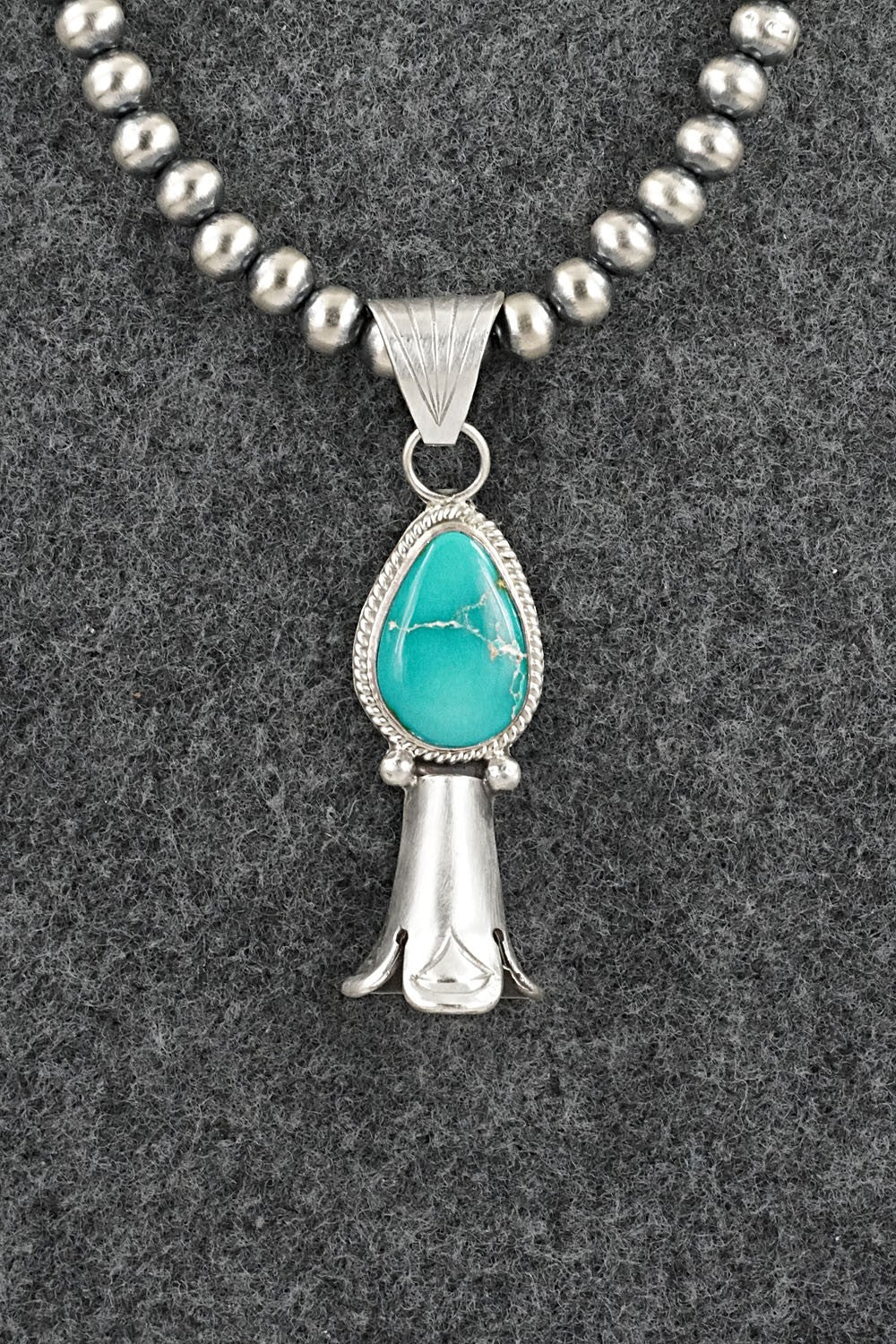 Turquoise & Sterling Silver Necklace - Samuel Yellowhair