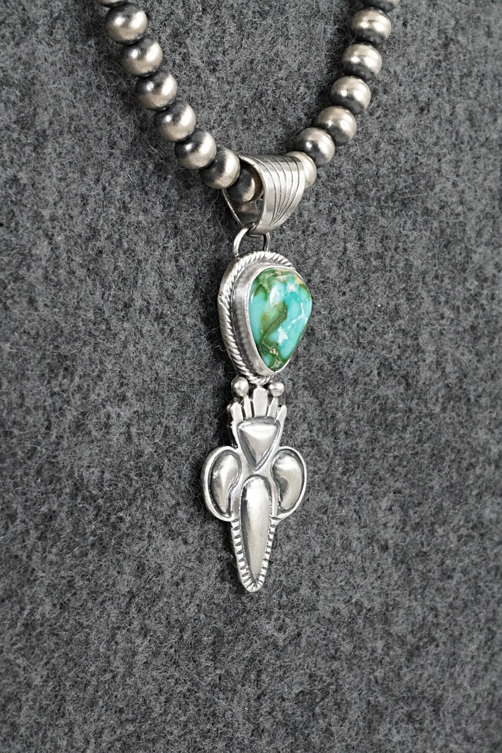 Turquoise & Sterling Silver Necklace - Gary Shorty