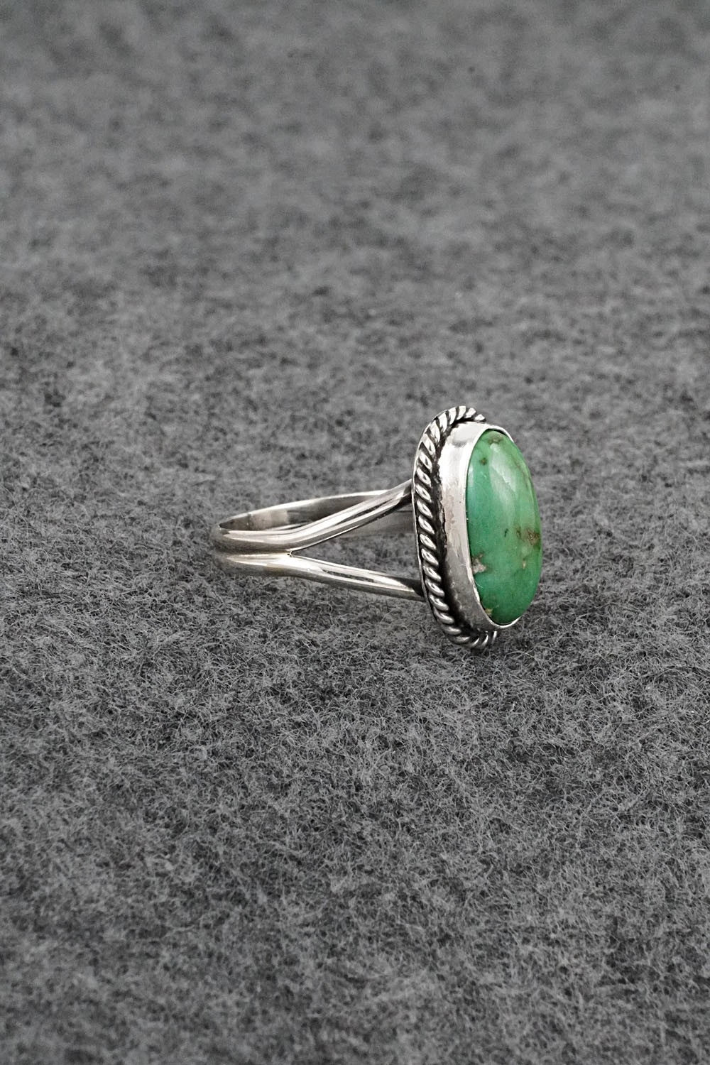 Turquoise & Sterling Silver Ring - Rosemary Saunders - Size 7