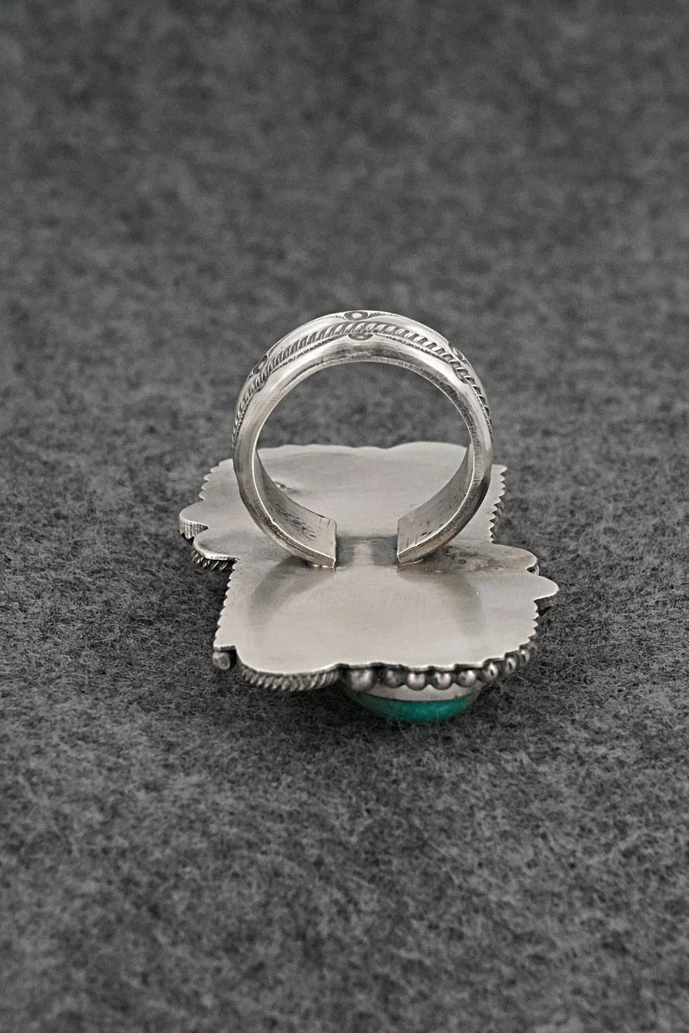 Turquoise & Sterling Silver Ring - Michael Calladitto - Size 8