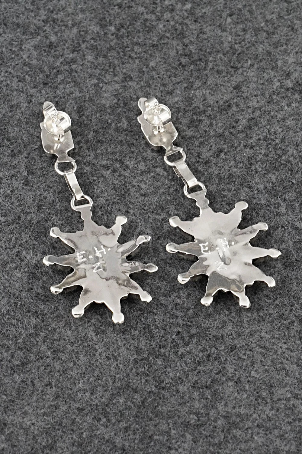 Turquoise & Sterling Silver Earrings - Evonne Hustito