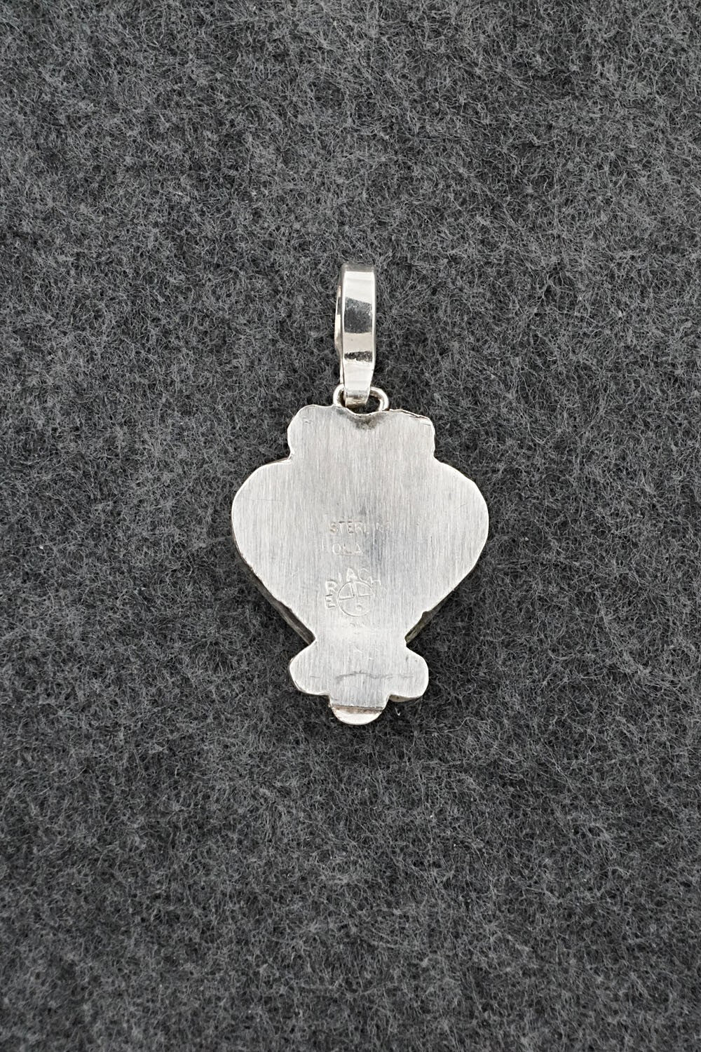 Multi-Stone & Sterling Silver Inlay Pendant - Ola Eriacho