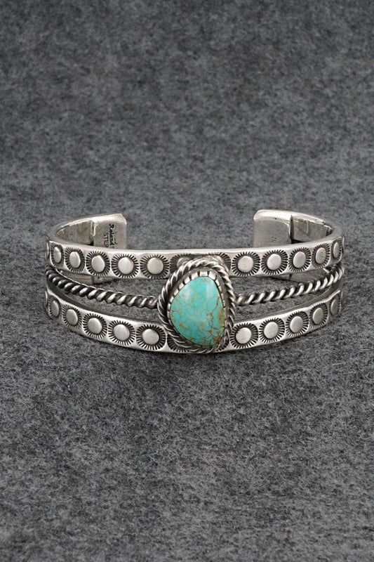 Turquoise & Sterling Silver Bracelet - Roland Dixson