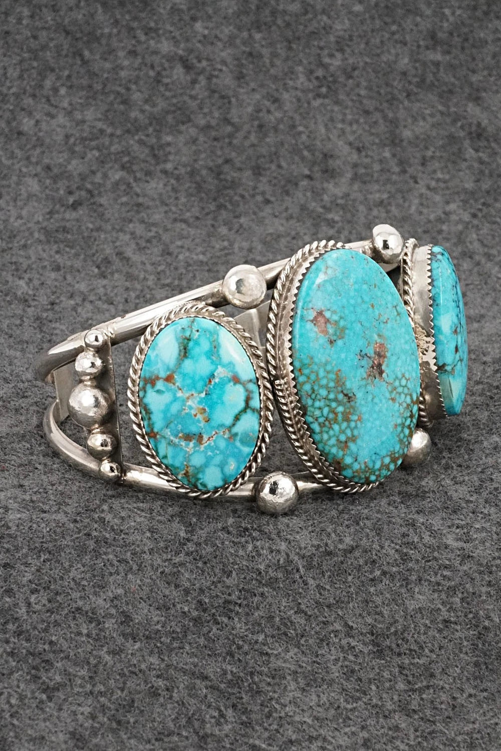 Turquoise & Sterling Silver Bracelet - Ray Nez