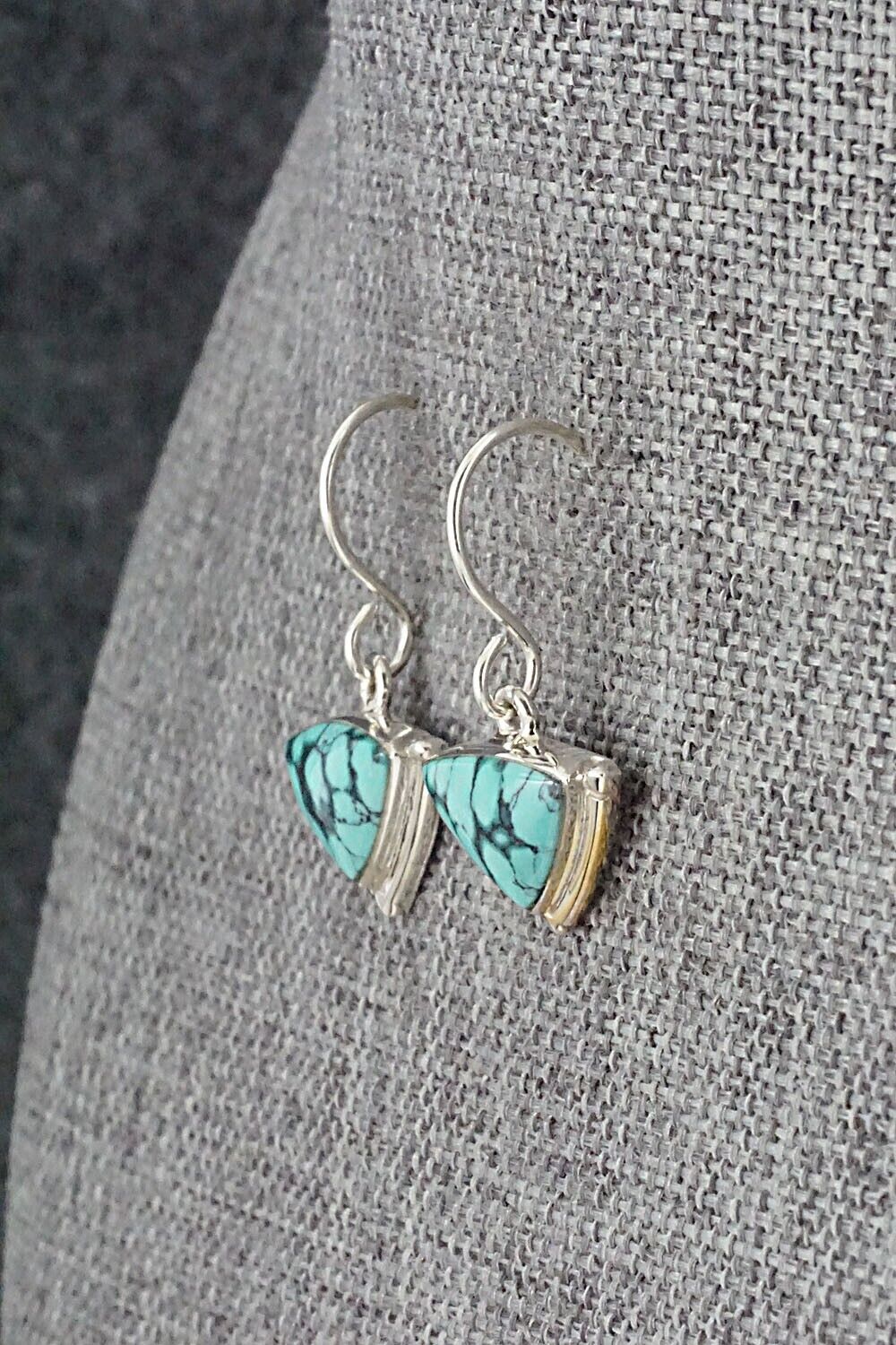 Turquoise & Sterling Silver Earrings - Cathy Webster
