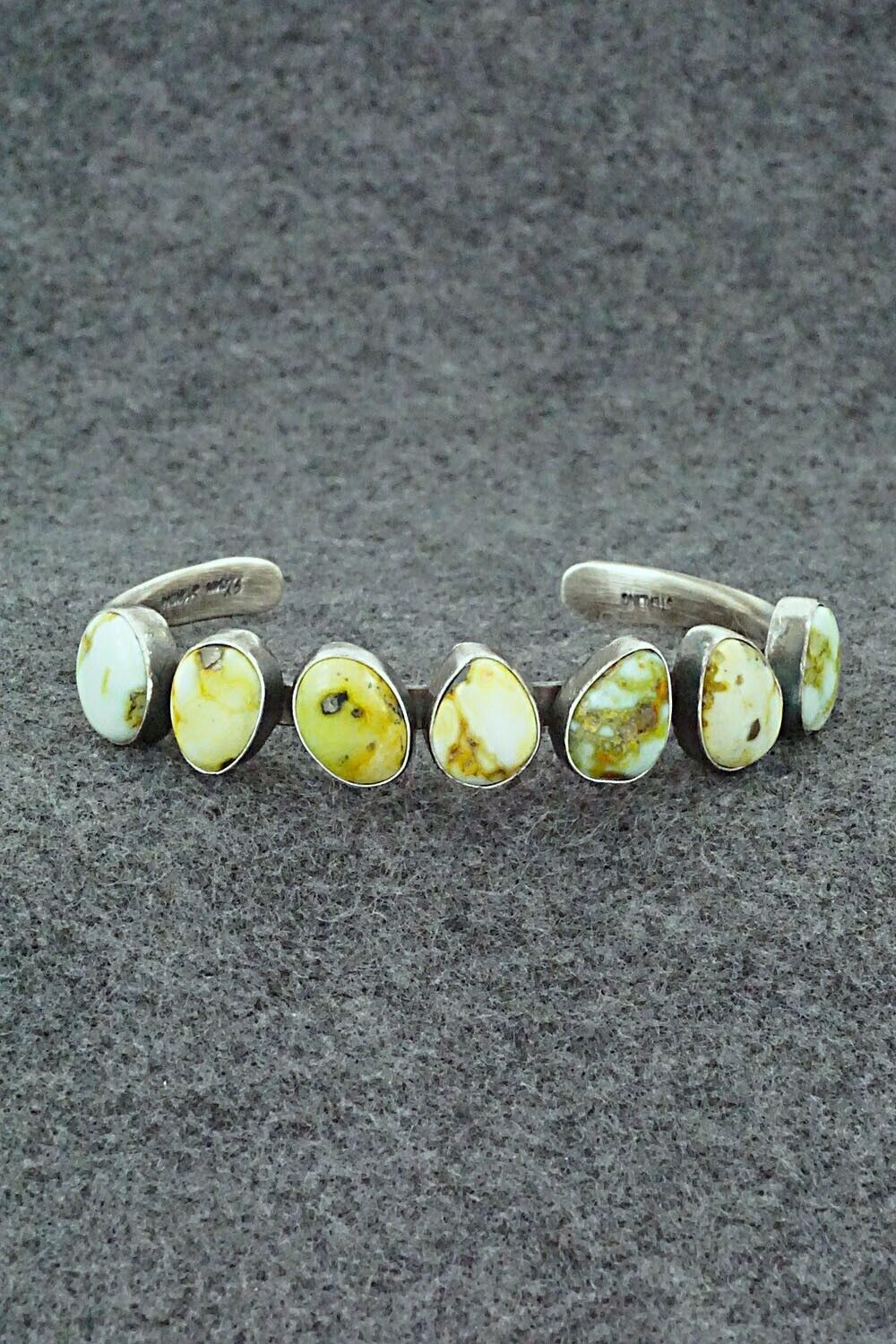 Variscite & Sterling Silver Bracelet - Tom Lewis
