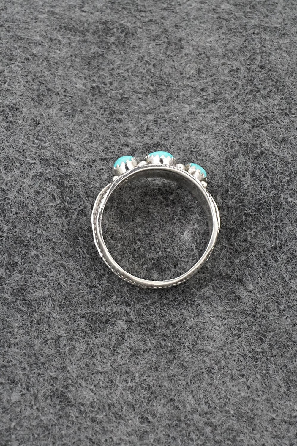 Turquoise & Sterling Silver Ring - Betty Begaye - Size 12.5