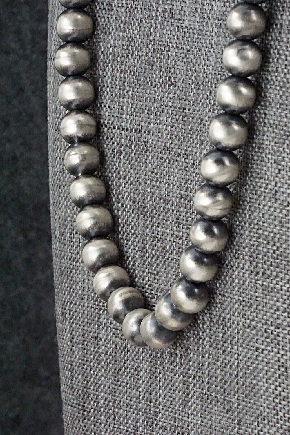 Sterling Silver Navajo Pearl Necklace - Bryannen Halwood