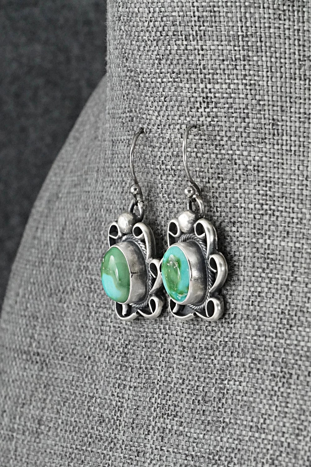 Turquoise & Sterling Silver Squash Blossom Set - Darrin Livingston