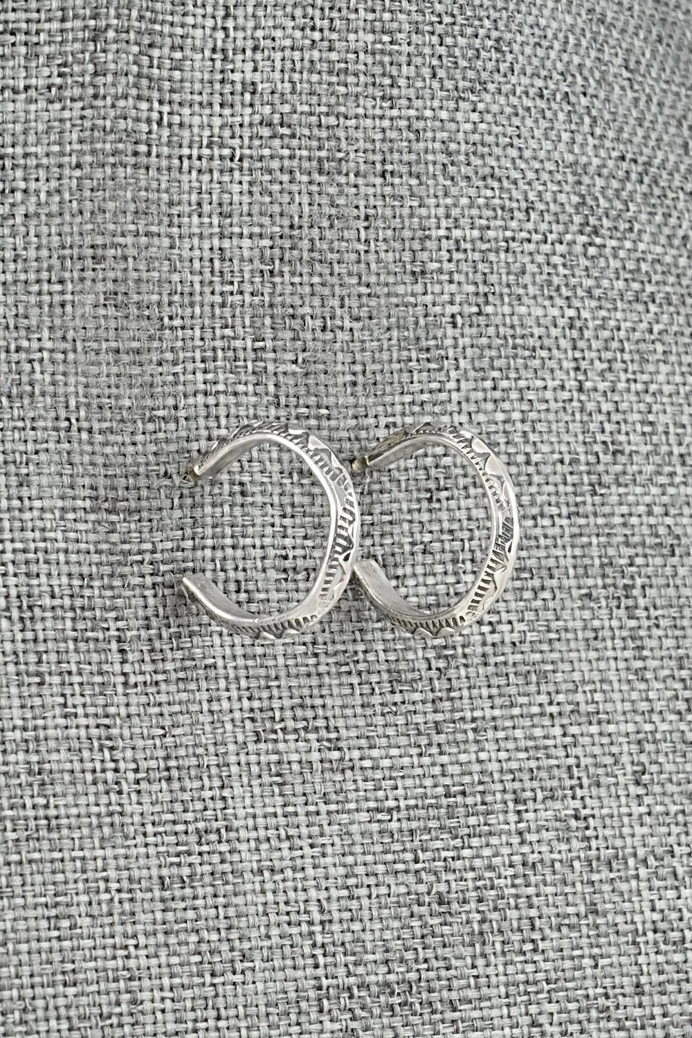 Sterling Silver Hoop Earrings - Elaine Tahe