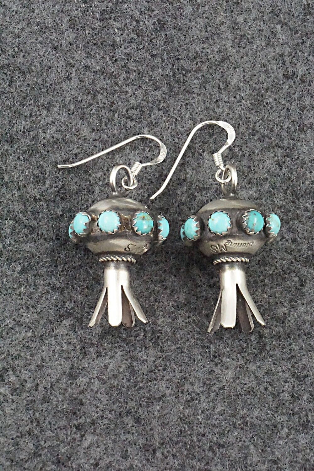 Turquoise & Sterling Silver Earrings - Monica Smith