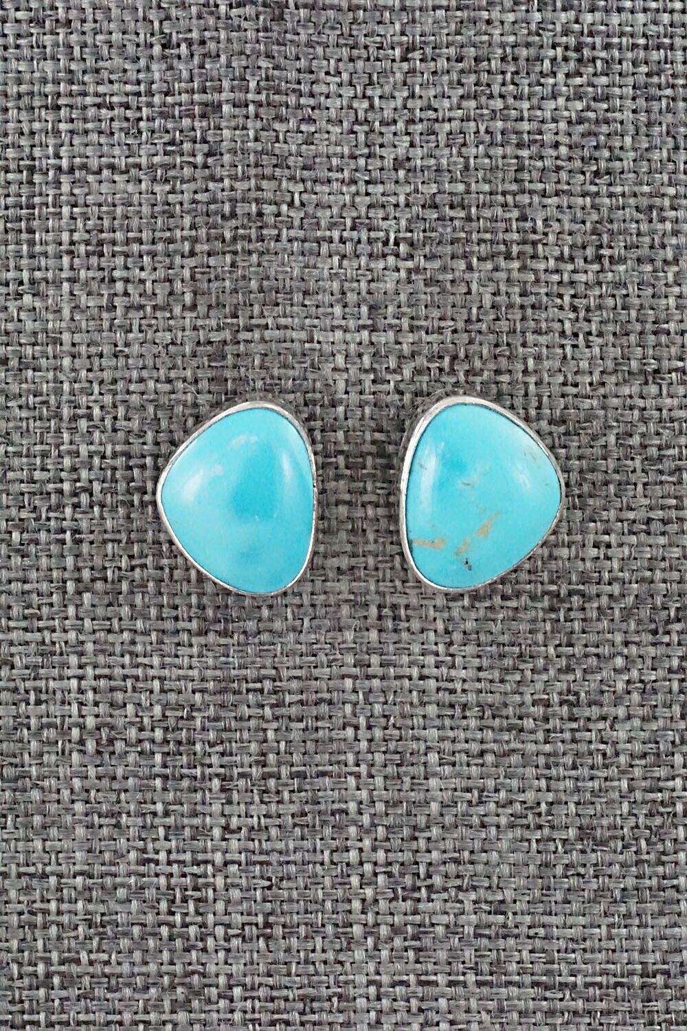 Turquoise & Sterling Silver Earrings - Marco Begaye