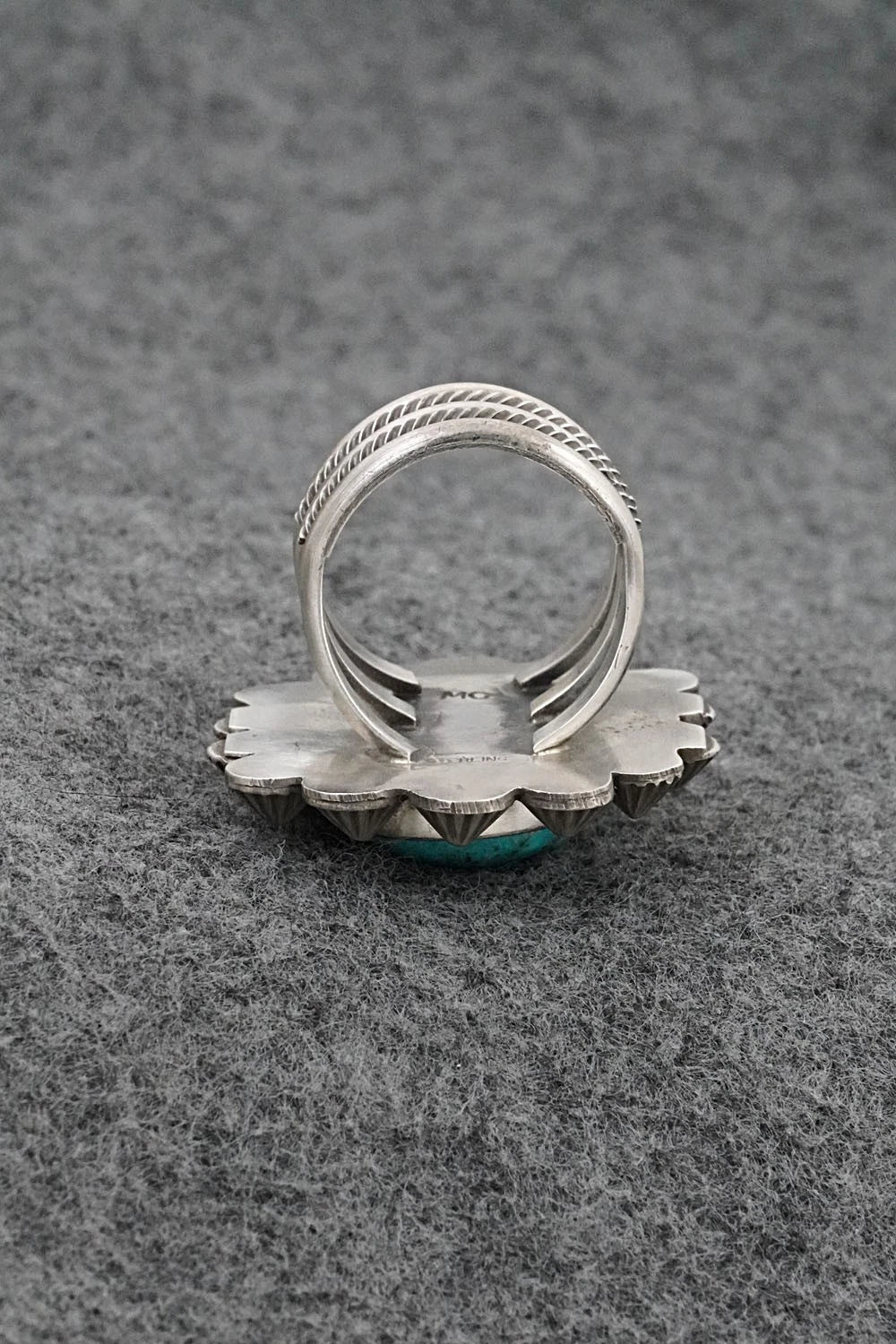 Turquoise & Sterling Silver Ring - Michael Calladitto - Size 8.5