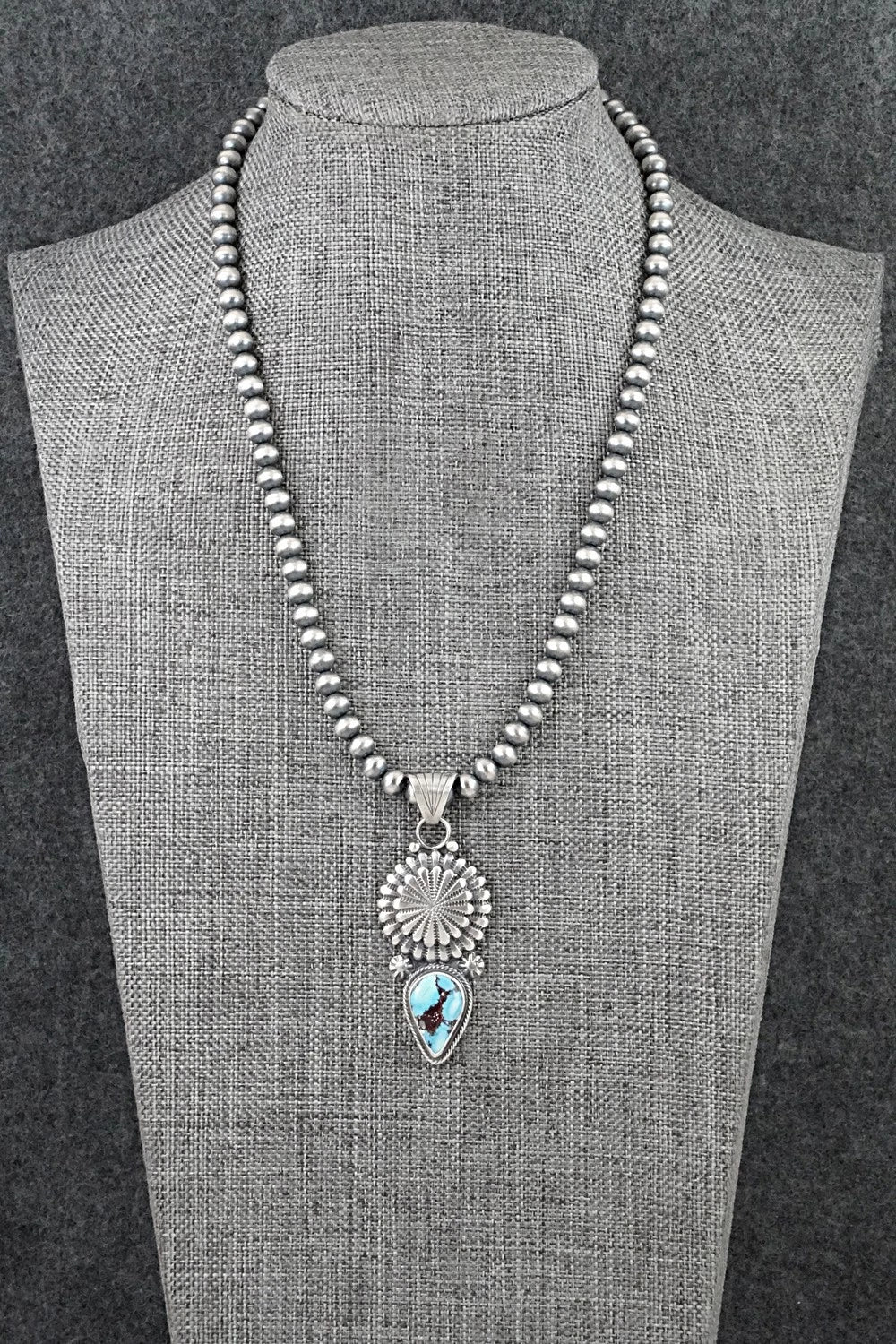 Turquoise & Sterling Silver Necklace - Sharon McCarthy