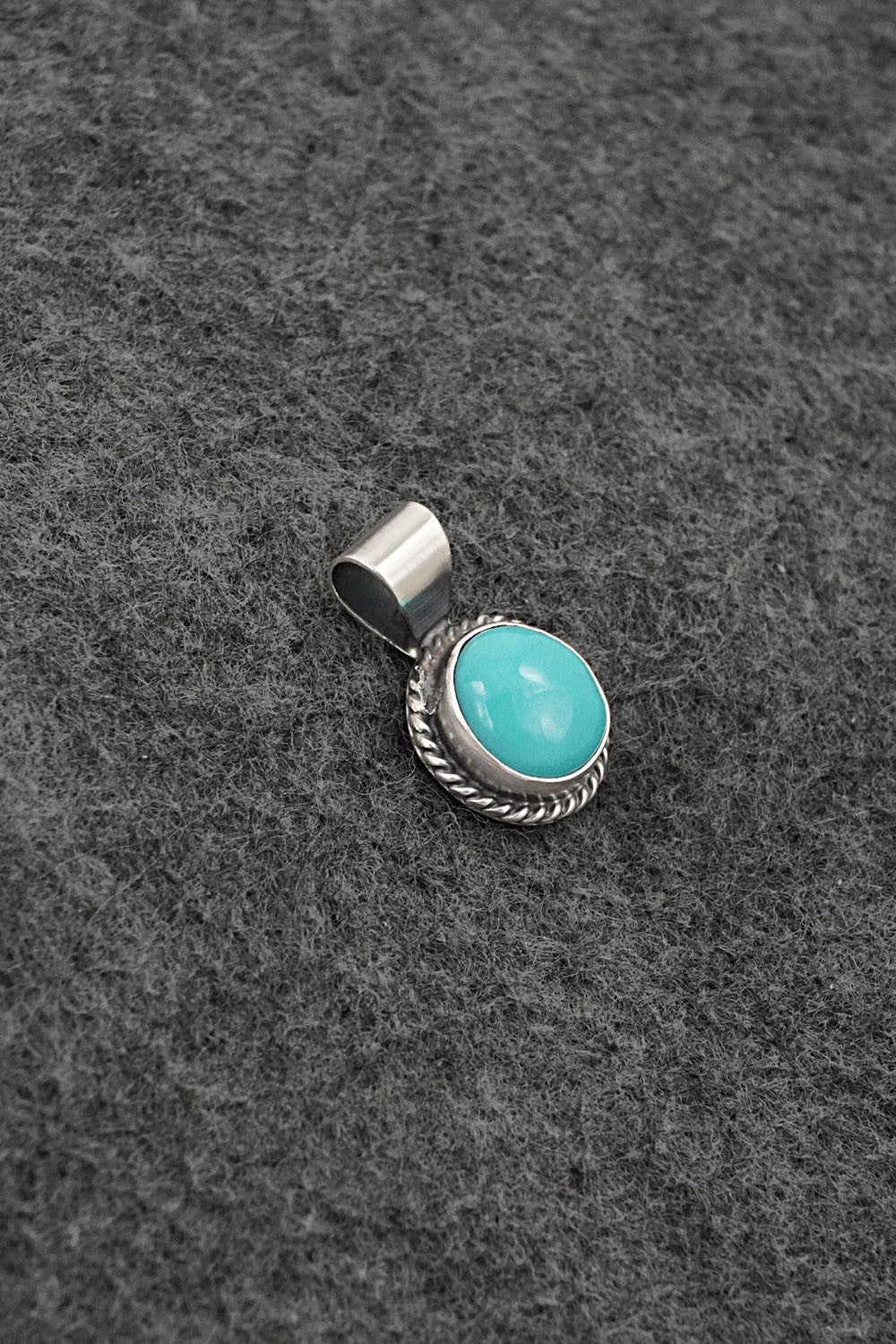 Turquoise & Sterling Silver Pendant - Rena Begay