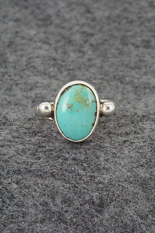 Turquoise & Sterling Silver Ring - Priscilla Reeder - Size 8