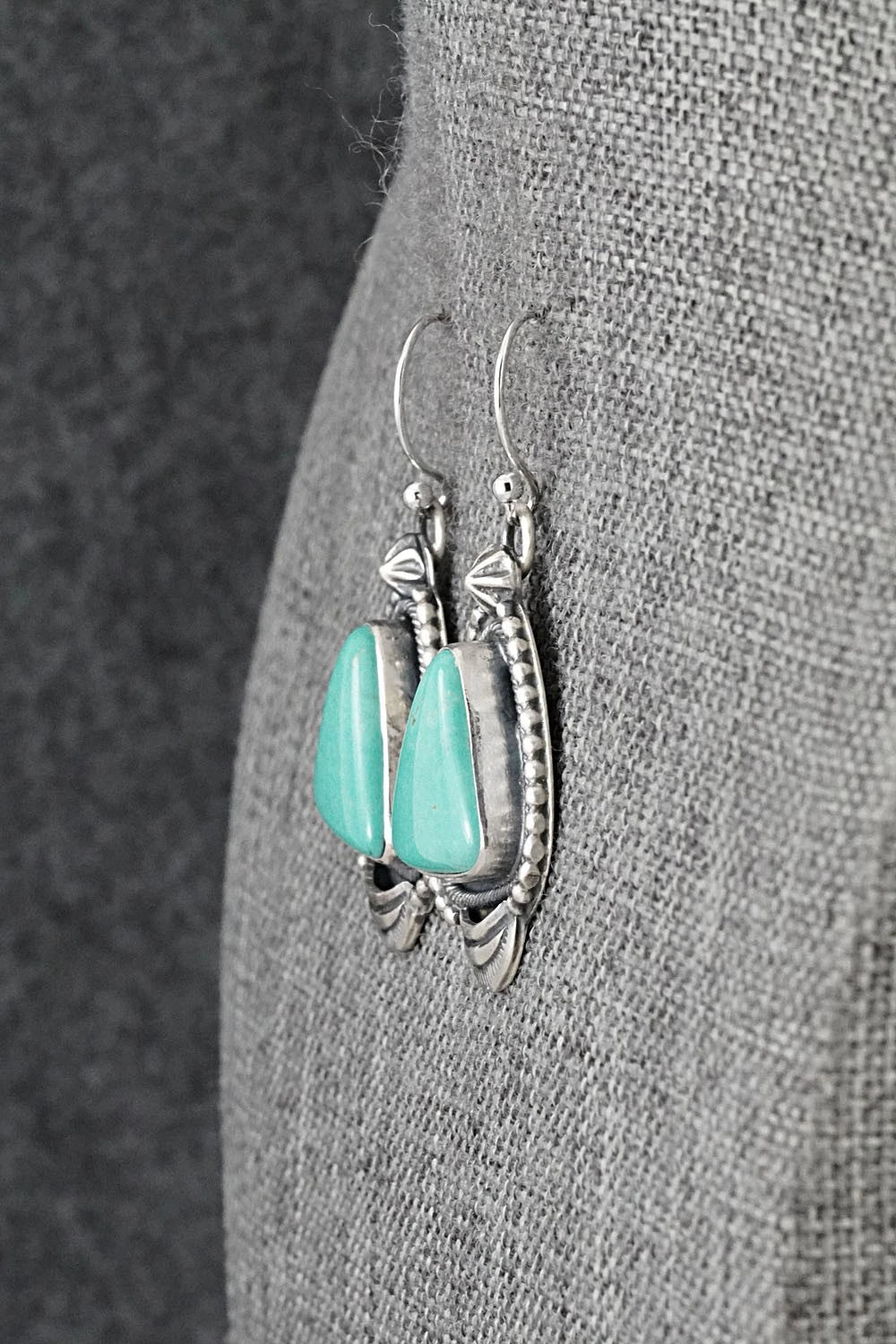 Turquoise & Sterling Silver Earrings - Bobby Johnson