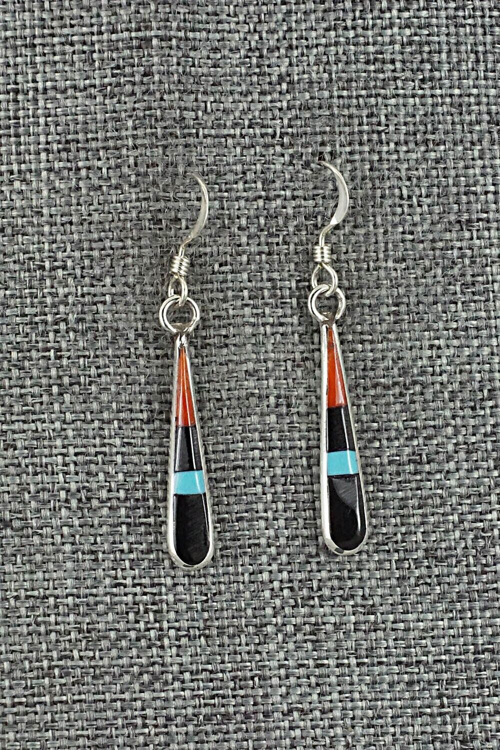 Multi-Stone & Sterling Silver Earrings - Stanford Etsate