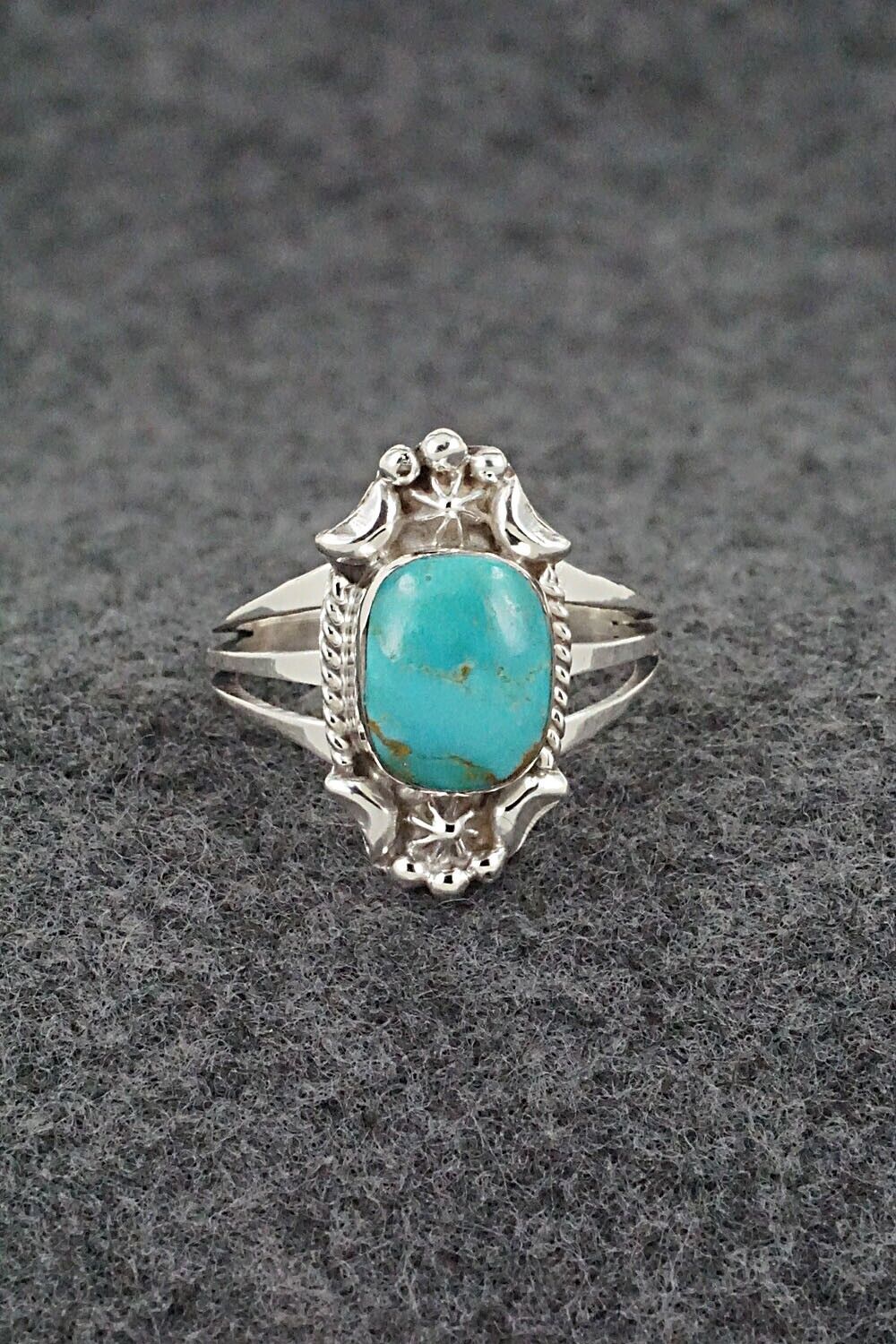 Turquoise & Sterling Silver Ring - Theresa Smith - Size 8