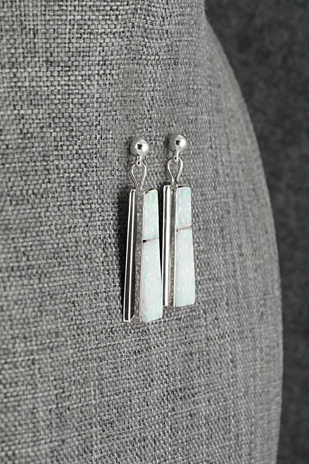 Opalite & Sterling Silver Earrings - Brenda Pete