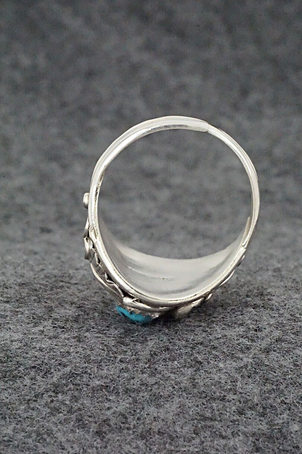 Turquoise & Sterling Silver Ring - Lorena Brown - Size 12