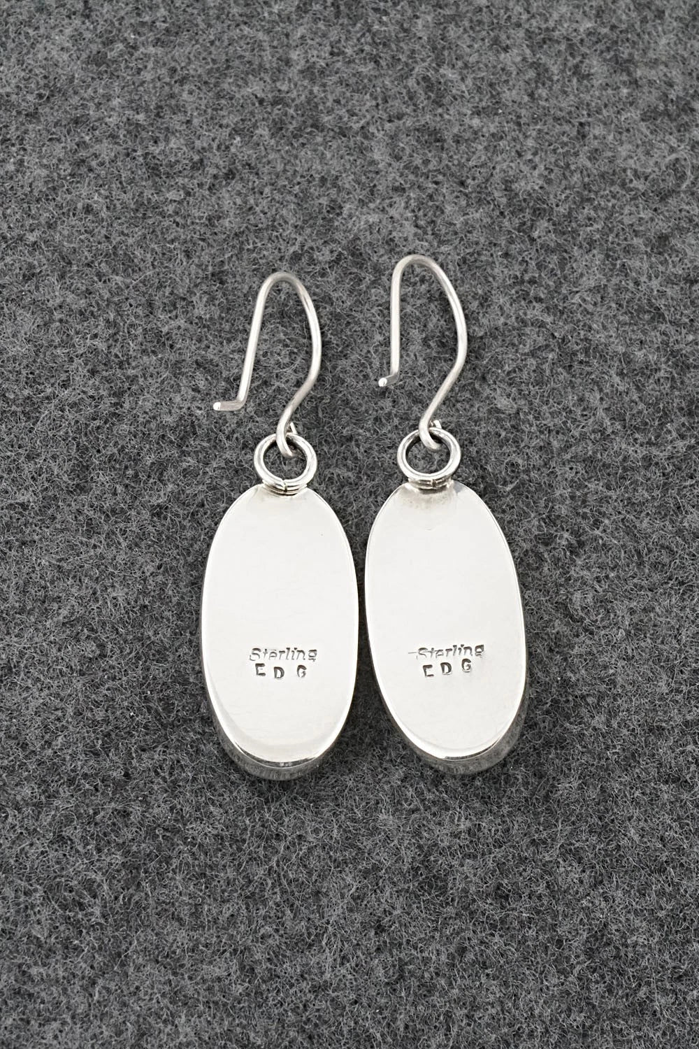 Turquoise & Sterling Silver Earrings - Eugene Gruber
