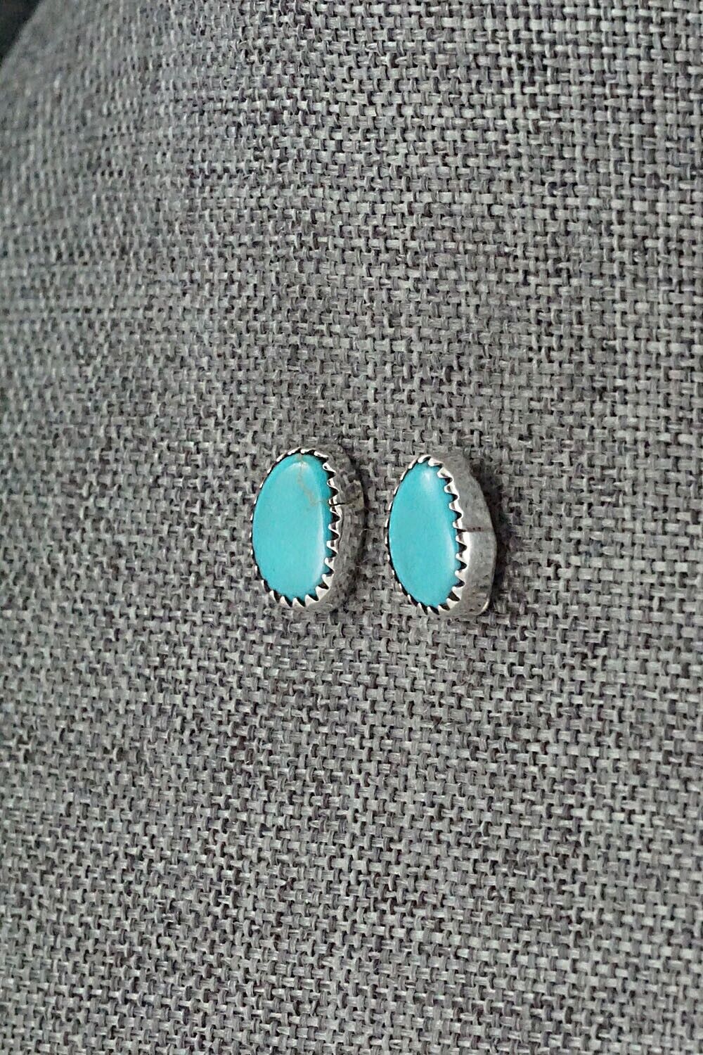 Turquoise & Sterling Silver Earrings - Theresa Smith