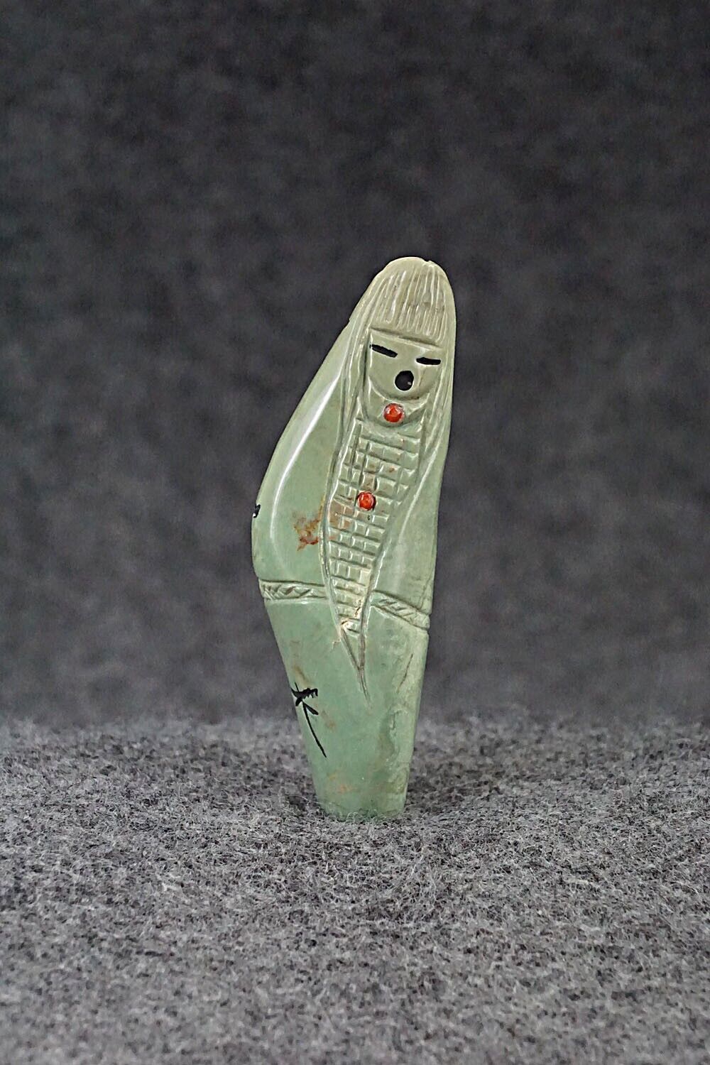 Corn Maiden Zuni Fetish Carving - Sandra Quandelacy