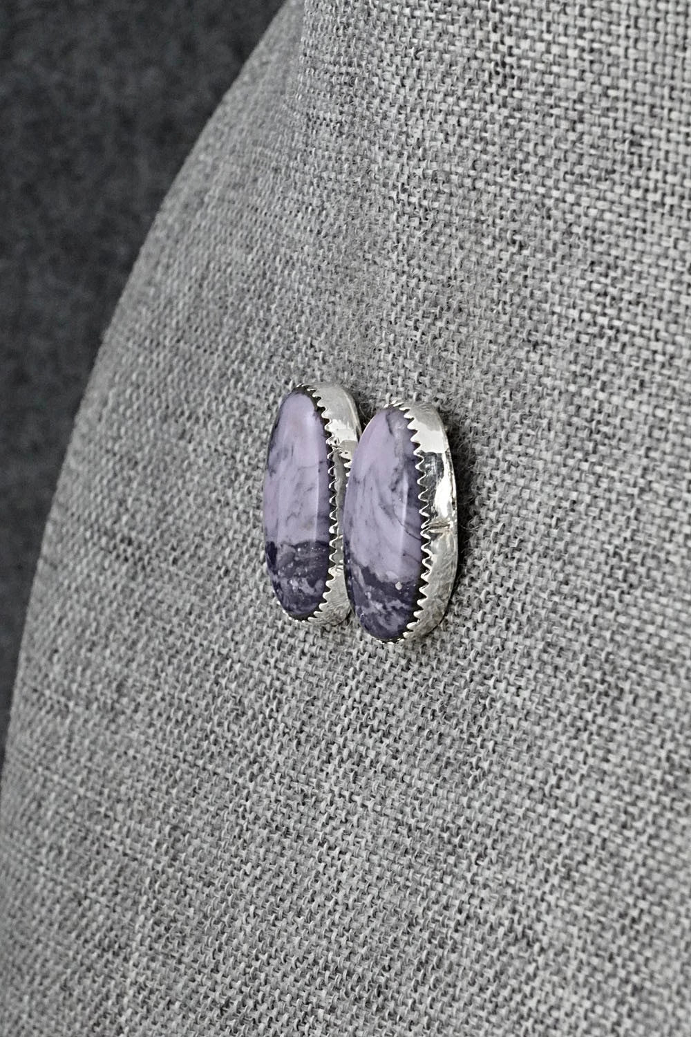Morado & Sterling Silver Earrings - Murray Hannaweeka